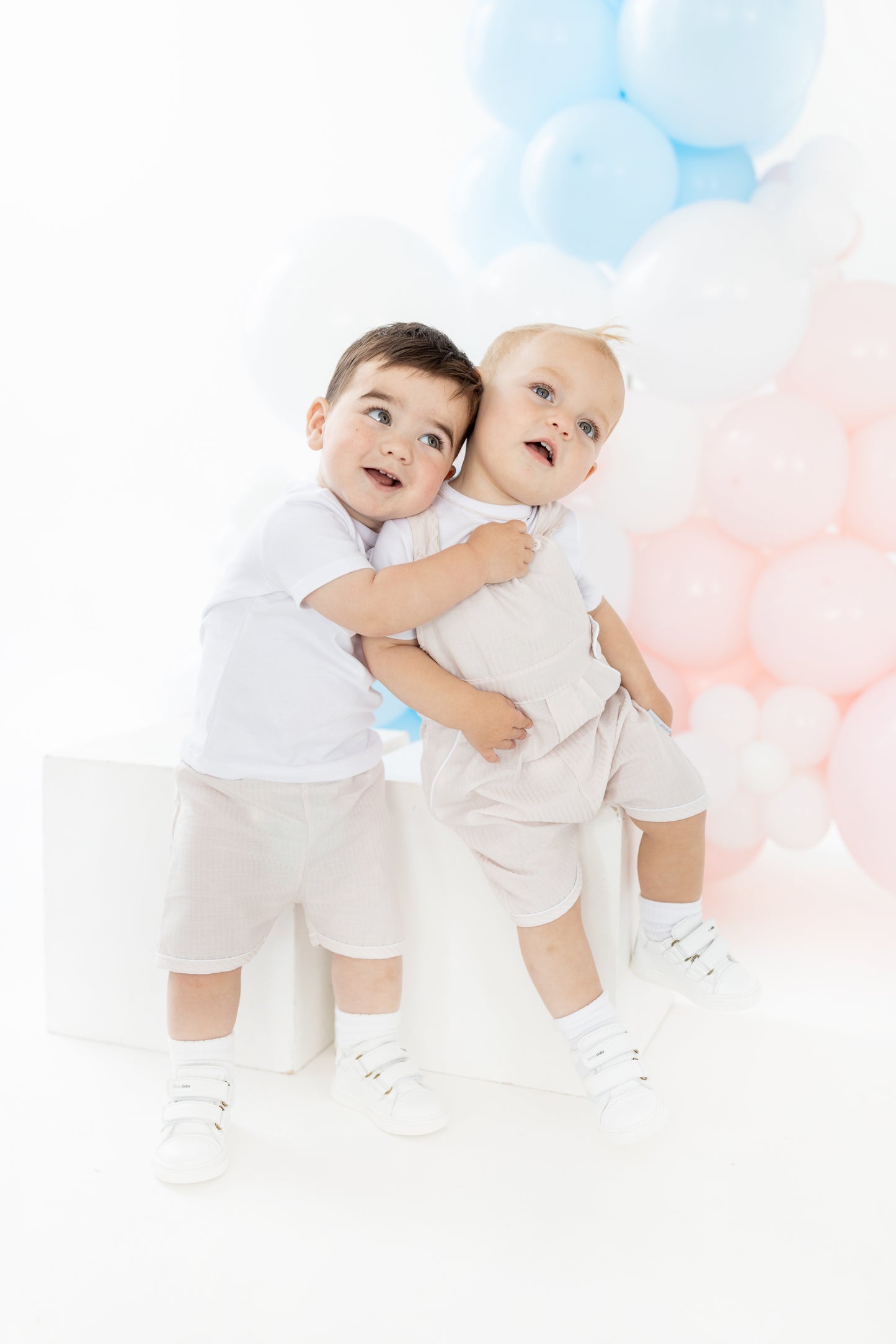 Blues Baby Boys Girona Beige Shorts Set