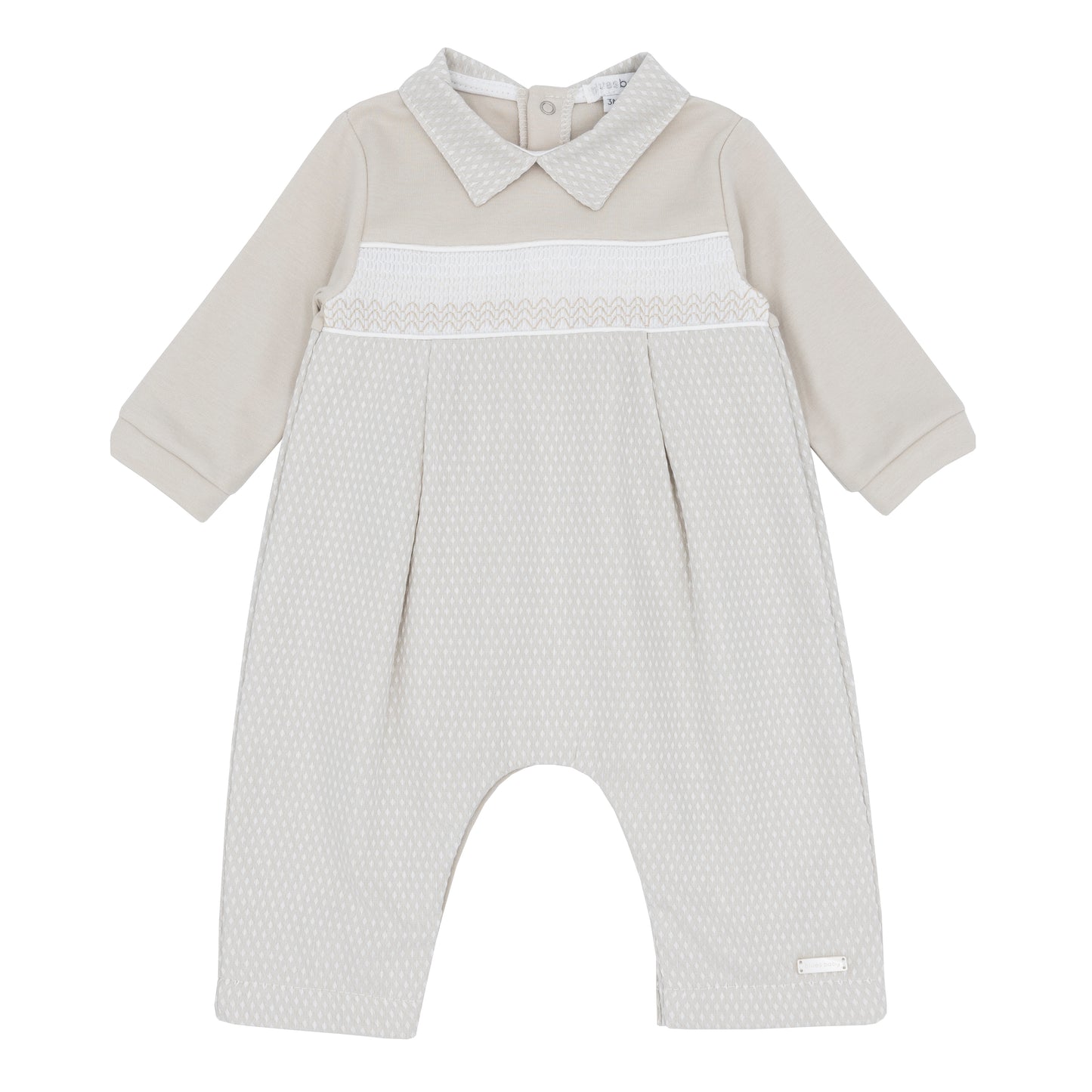 Blues Baby Boys Beuamont Beige Romper