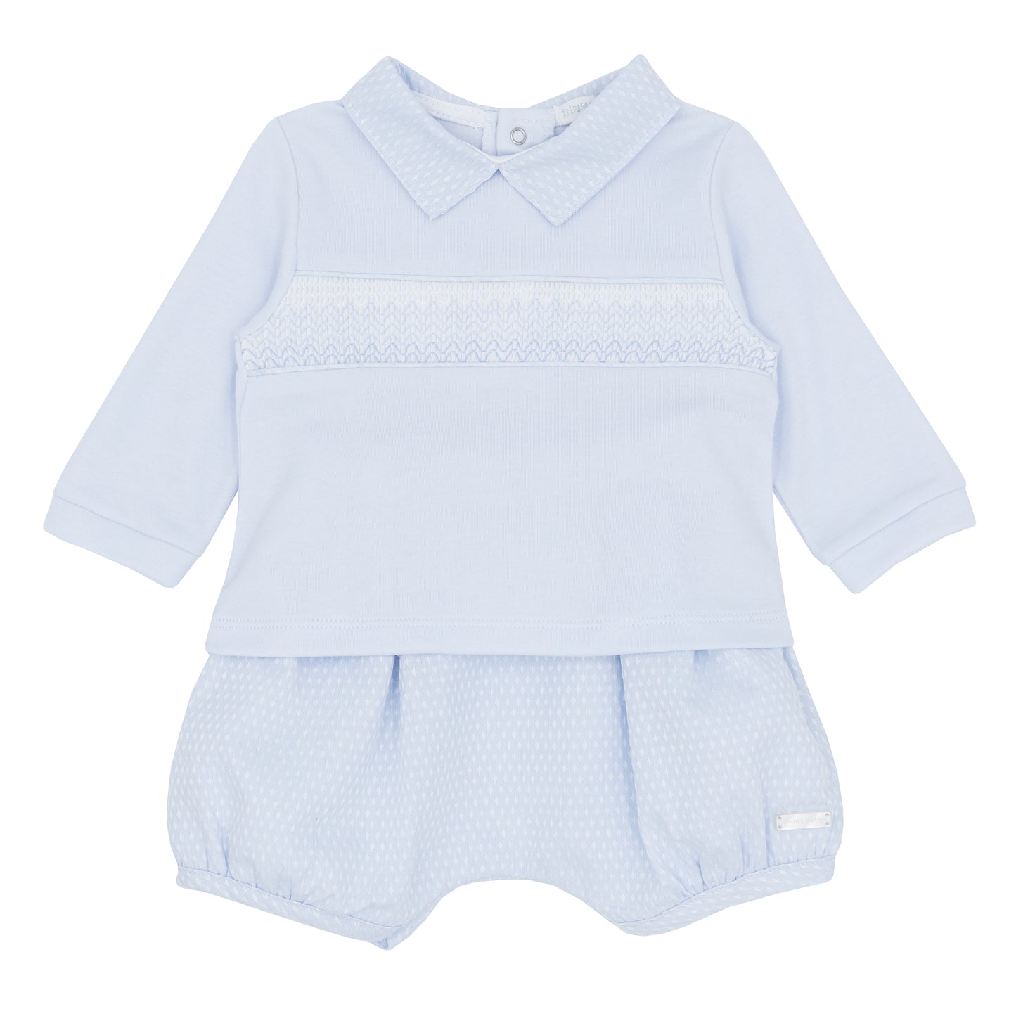 Blues Baby Boys Beuamont Baby Blue Bloomer Set