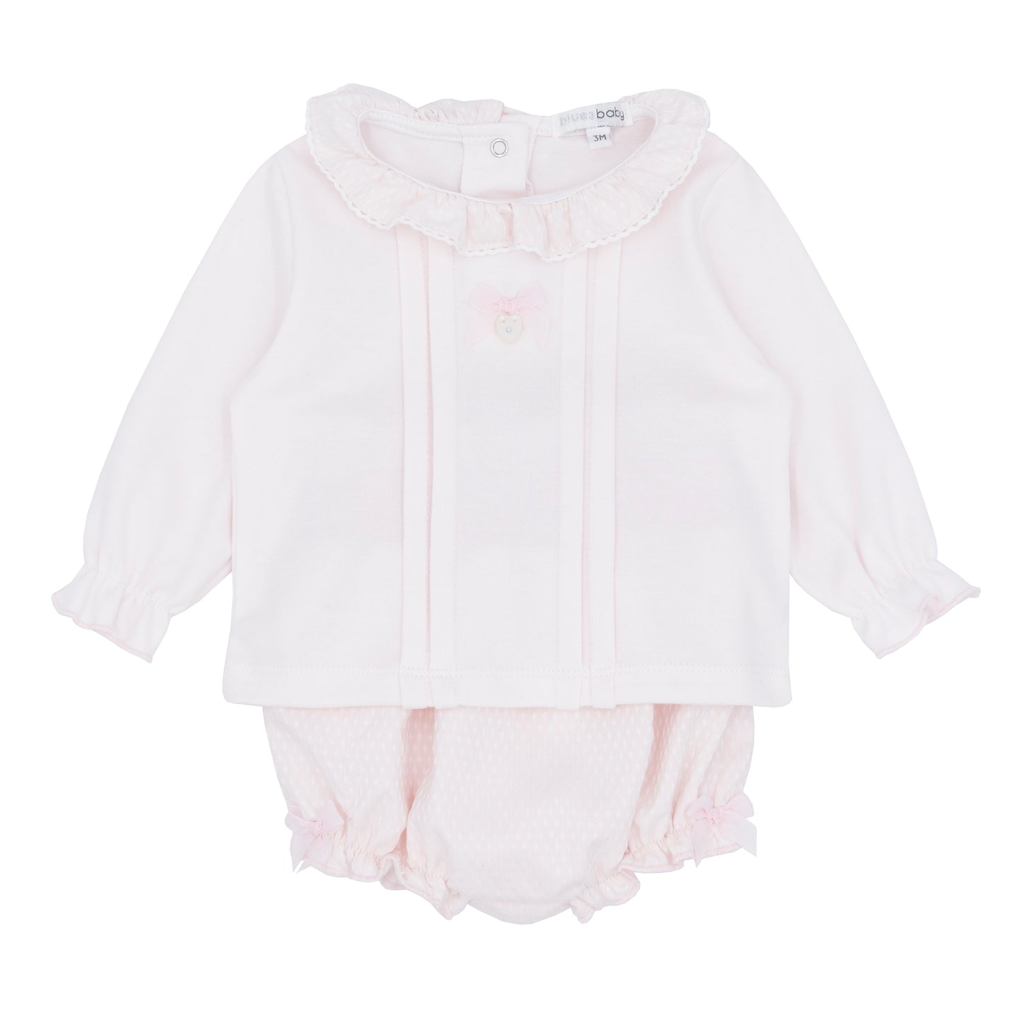 Blues Baby Girls Beuamont Baby Pink Bloomer Set