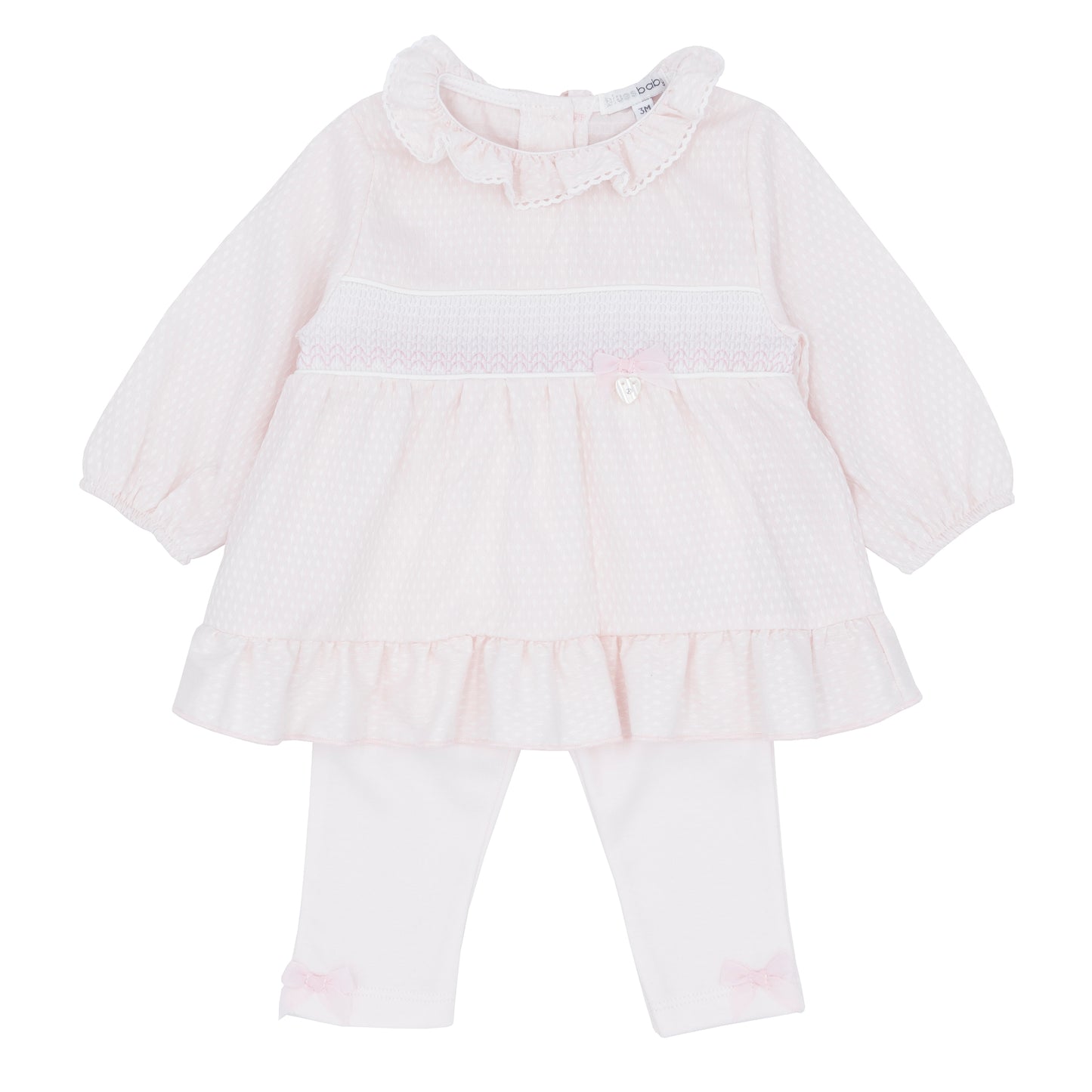Blues Baby Girls Beuamont Baby Pink Leggings Set