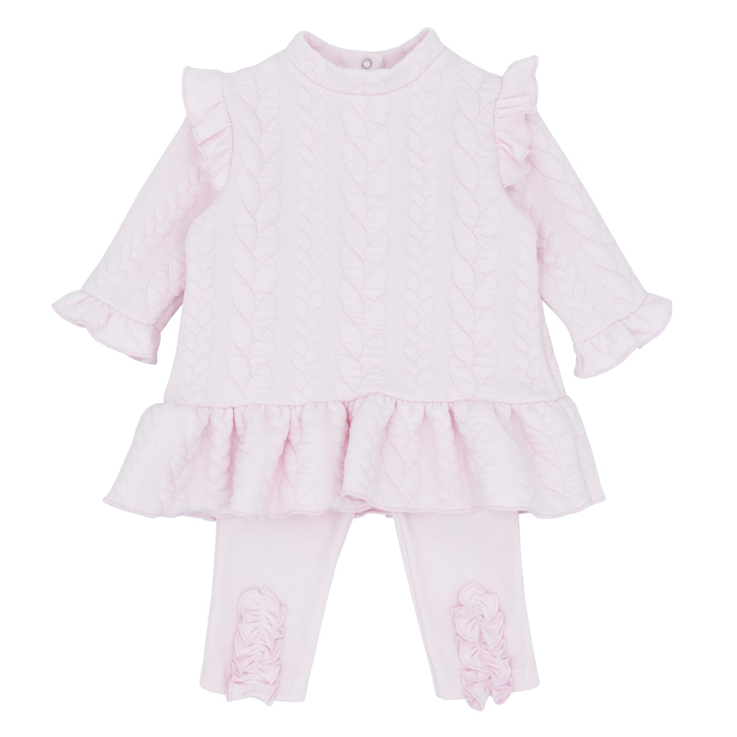 Blues Baby Girls Delft Beige Tunic & Leggings Set