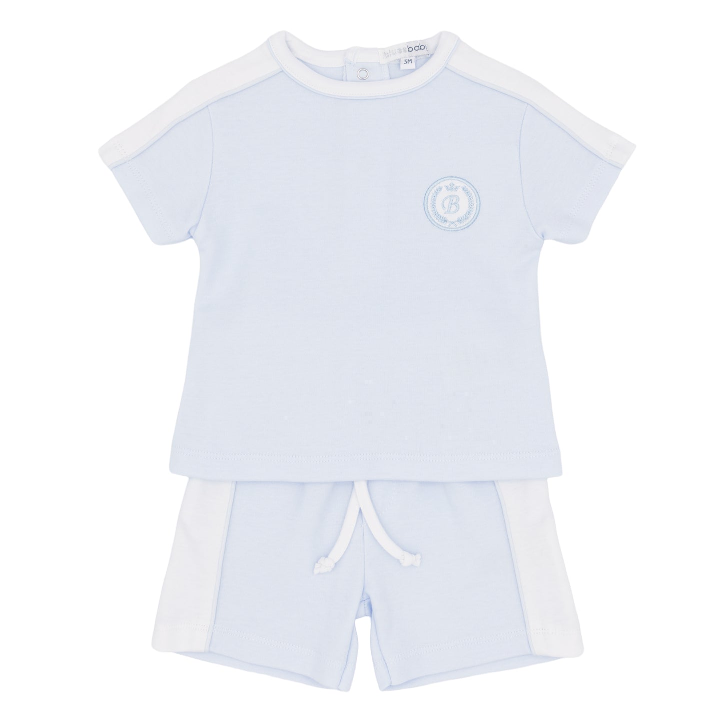 Blues Baby boys baby blue shorts and t shirt