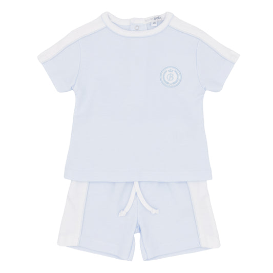 Blues Baby boys baby blue shorts and t shirt
