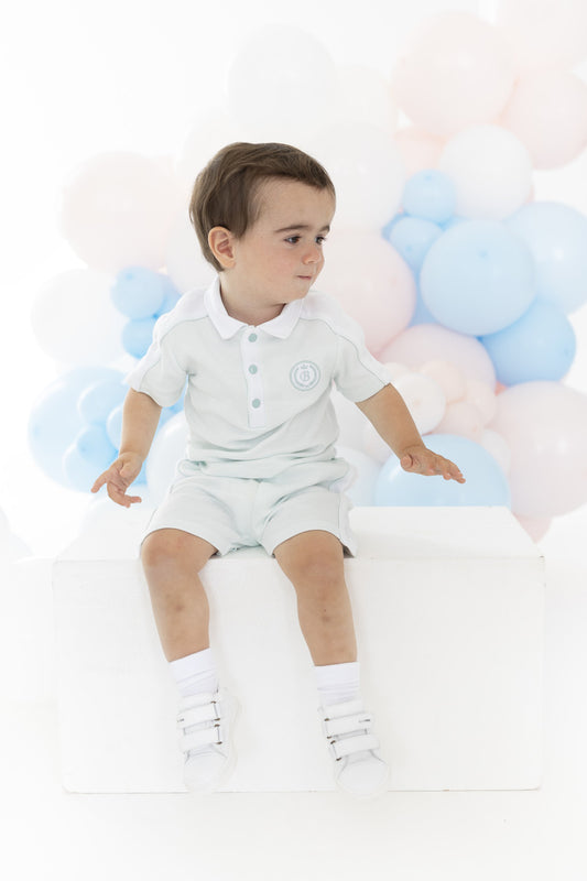 Blues Baby Boys Lyon Mint T shirt and Shorts *Preorder