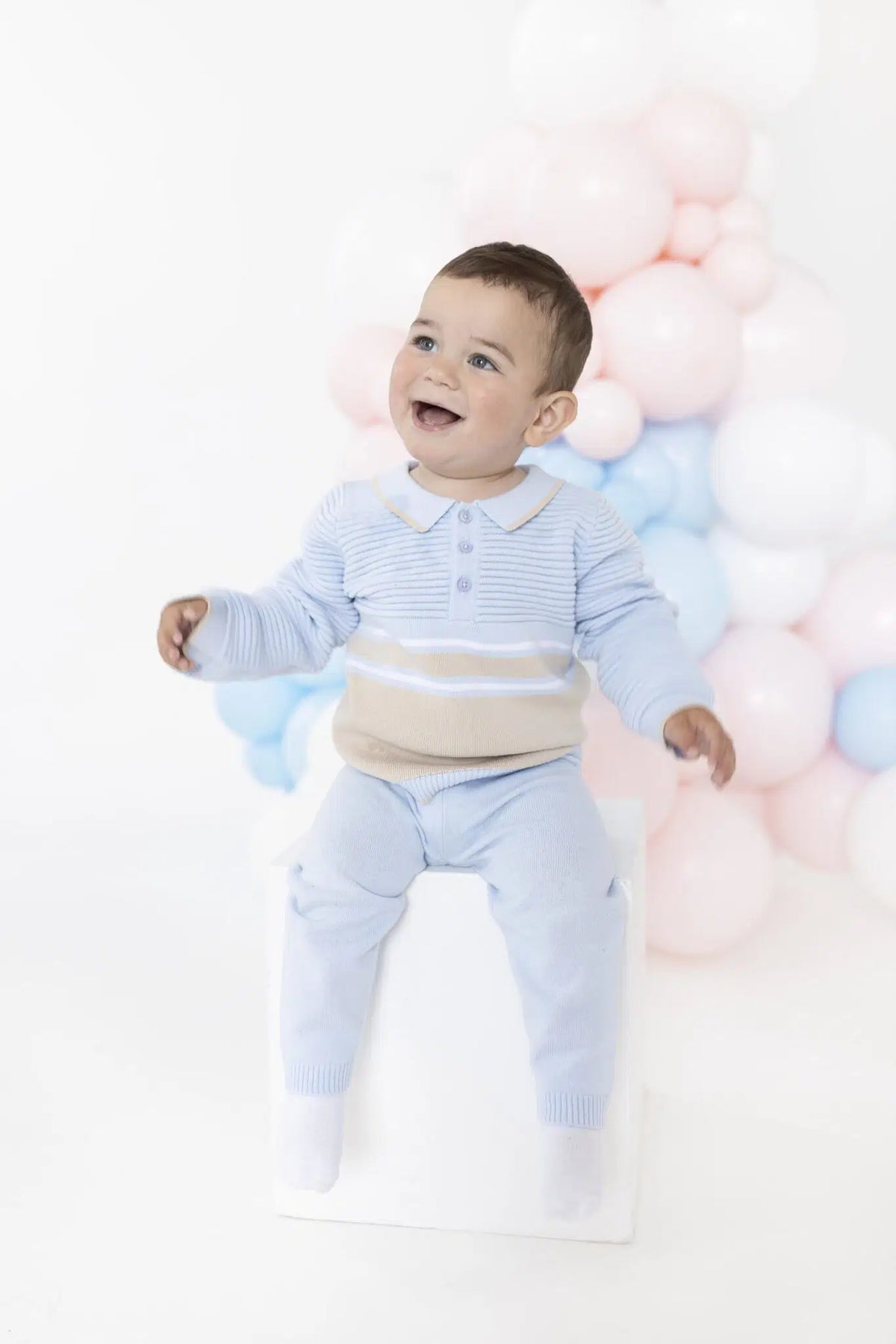 Blues Baby Boys Blue Hammer Knitted Set *Preorder