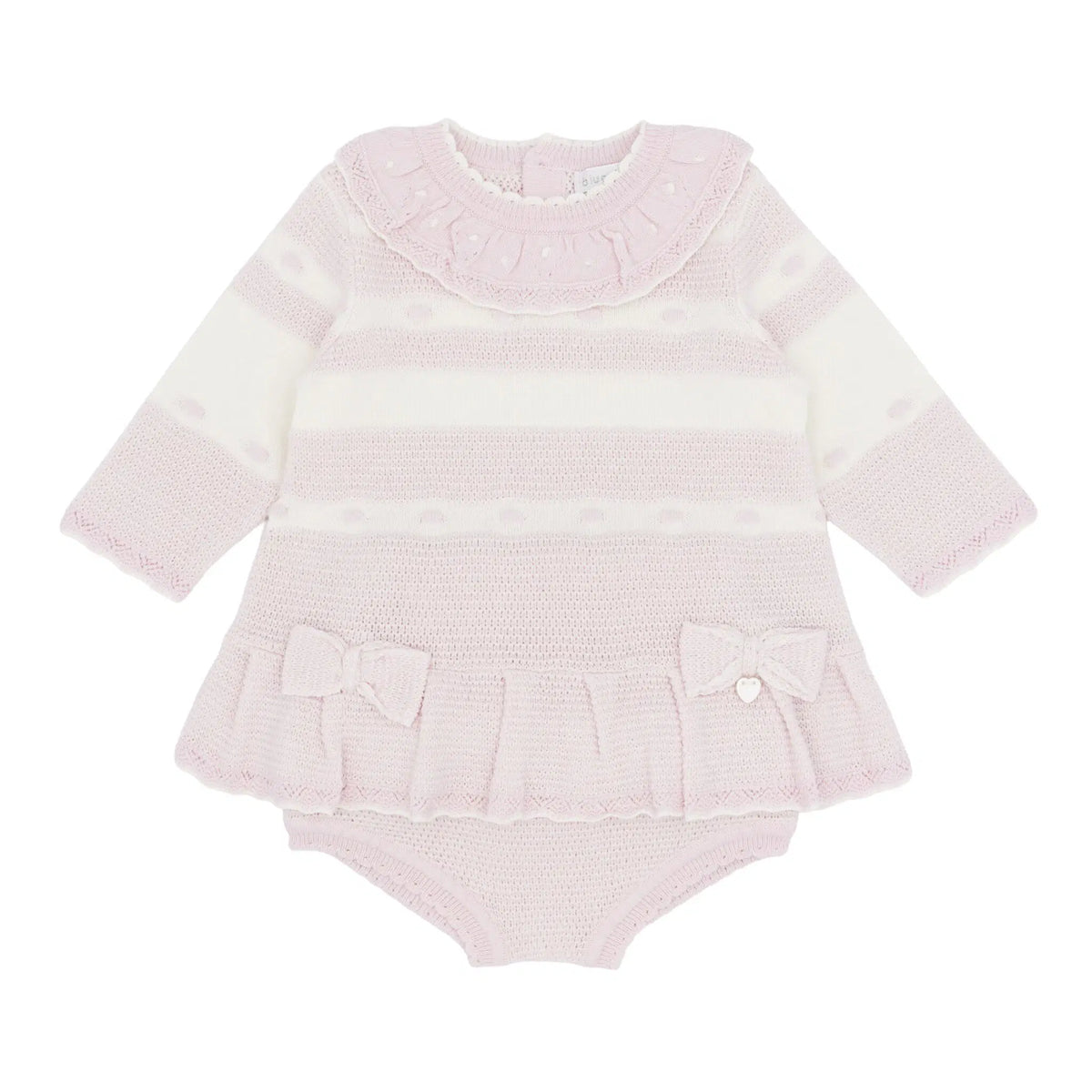 Blues Baby Girls Pink Maristead Knitted Jam pants Set *Preorder