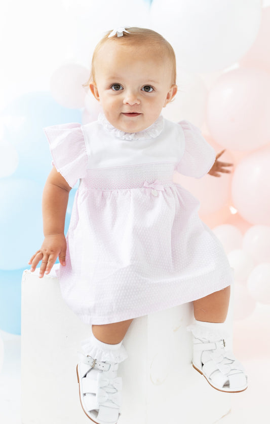 Blues Baby Girls Cadiz Pink Dress and Knickers