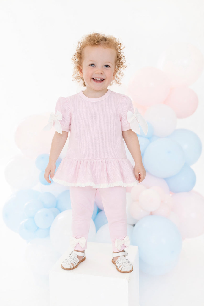 Blues Baby Girls Paris Pink Tunic & Leggings Set *Preorder