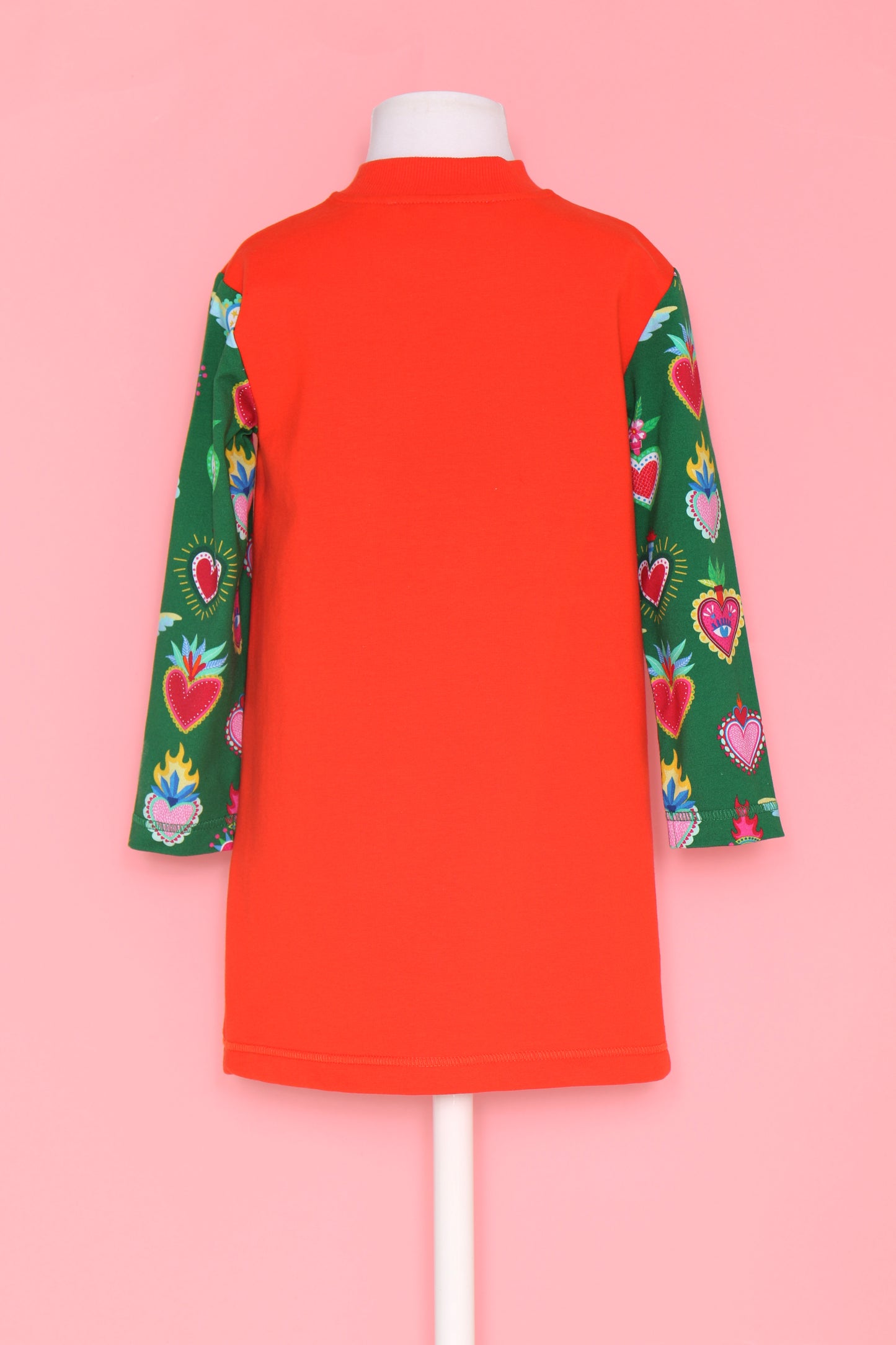 Agatha Ruiz de la Prada Girls Orange and Green Sweatshirt Dress