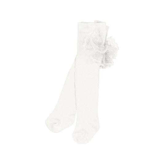 Mayoral Toddler Girls Ivory Frilly Bum Tights