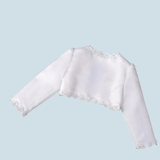 Girls Ivory Daisy Cardigan - Special Occasion