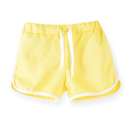 Girls Yellow Sport Shorts