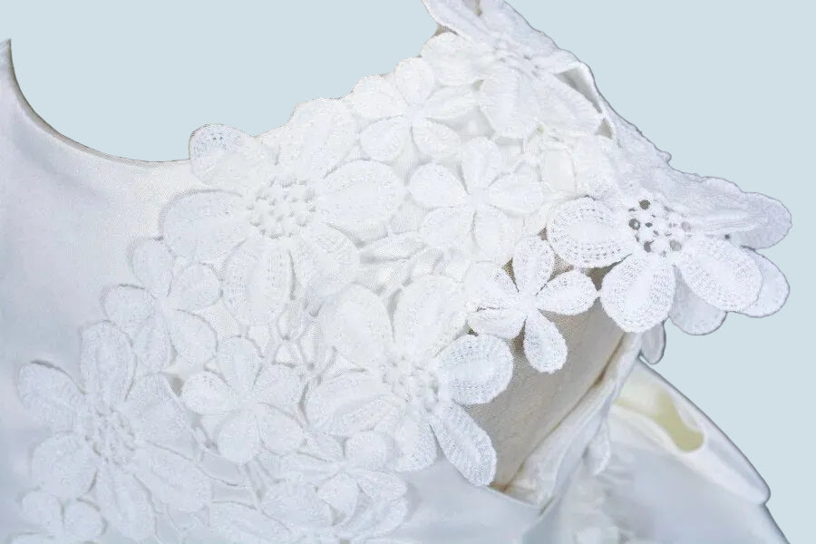 Christening White Dress with Lace finish - Special Occasion