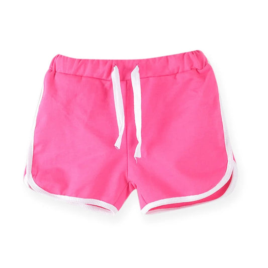 Girls Fushia Sports Shorts