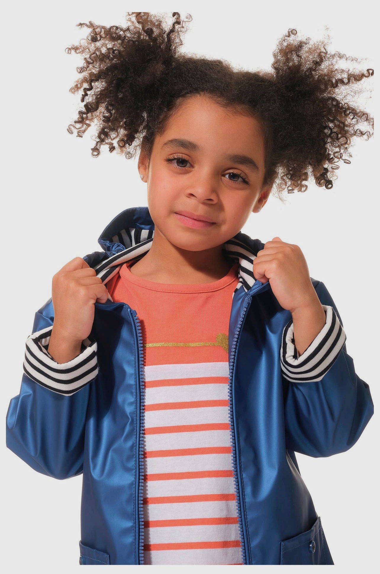 Hublet Girls Navy Rain Jacket