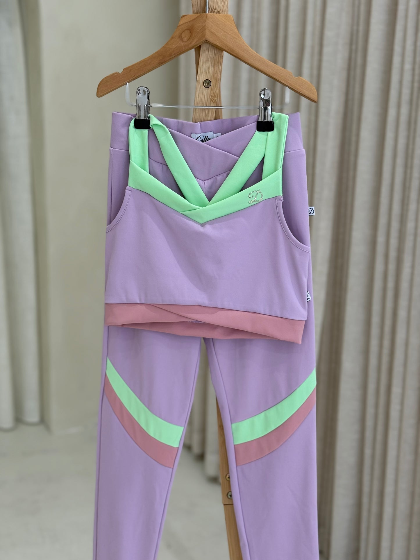 D by Dolly Pastel Lilac Leggings Set *Preorder