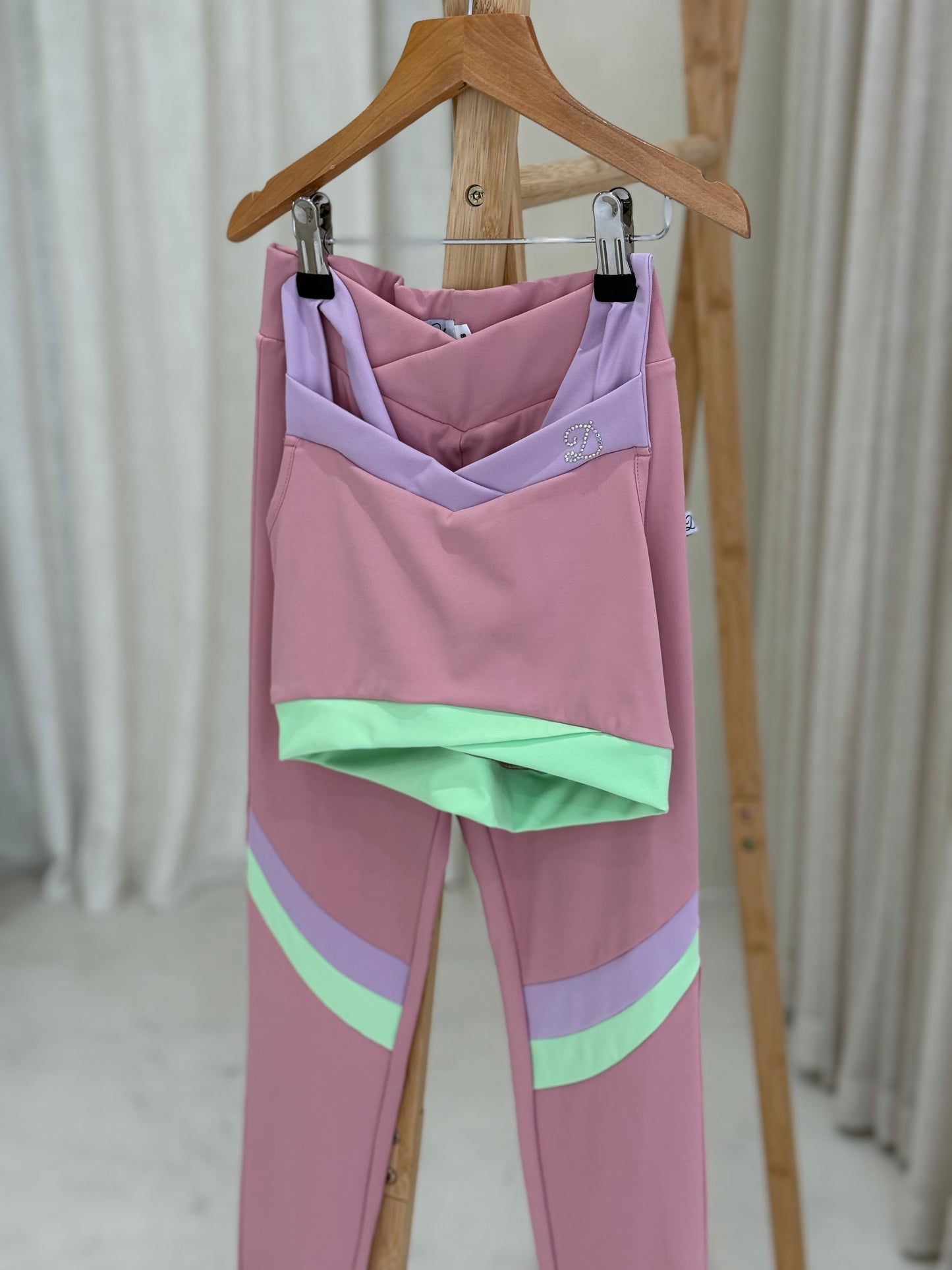 D by Dolly Pastel Pink Leggings Set *Preorder