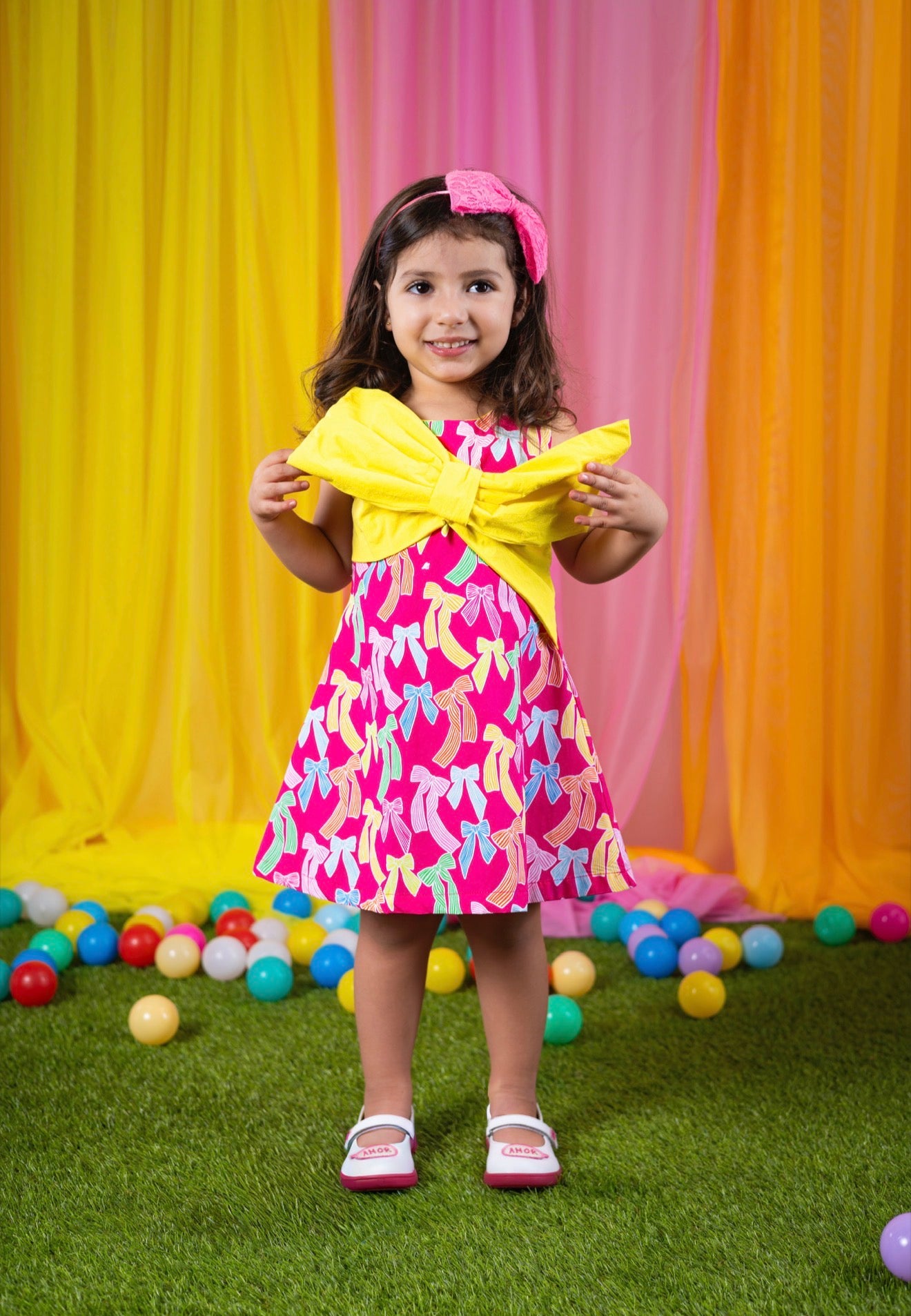Agatha Ruiz de la Prada Yellow Bow Dress