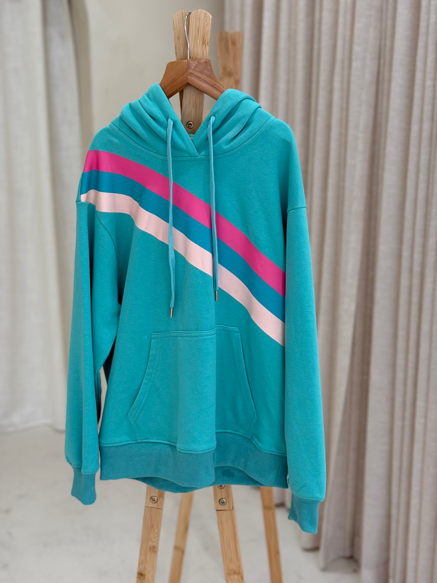 D by Dolly Aqua Oversized Rainbow Jumper *Preorder