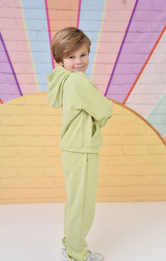 Little Dudes Lime Green Jogging Set *Preorder