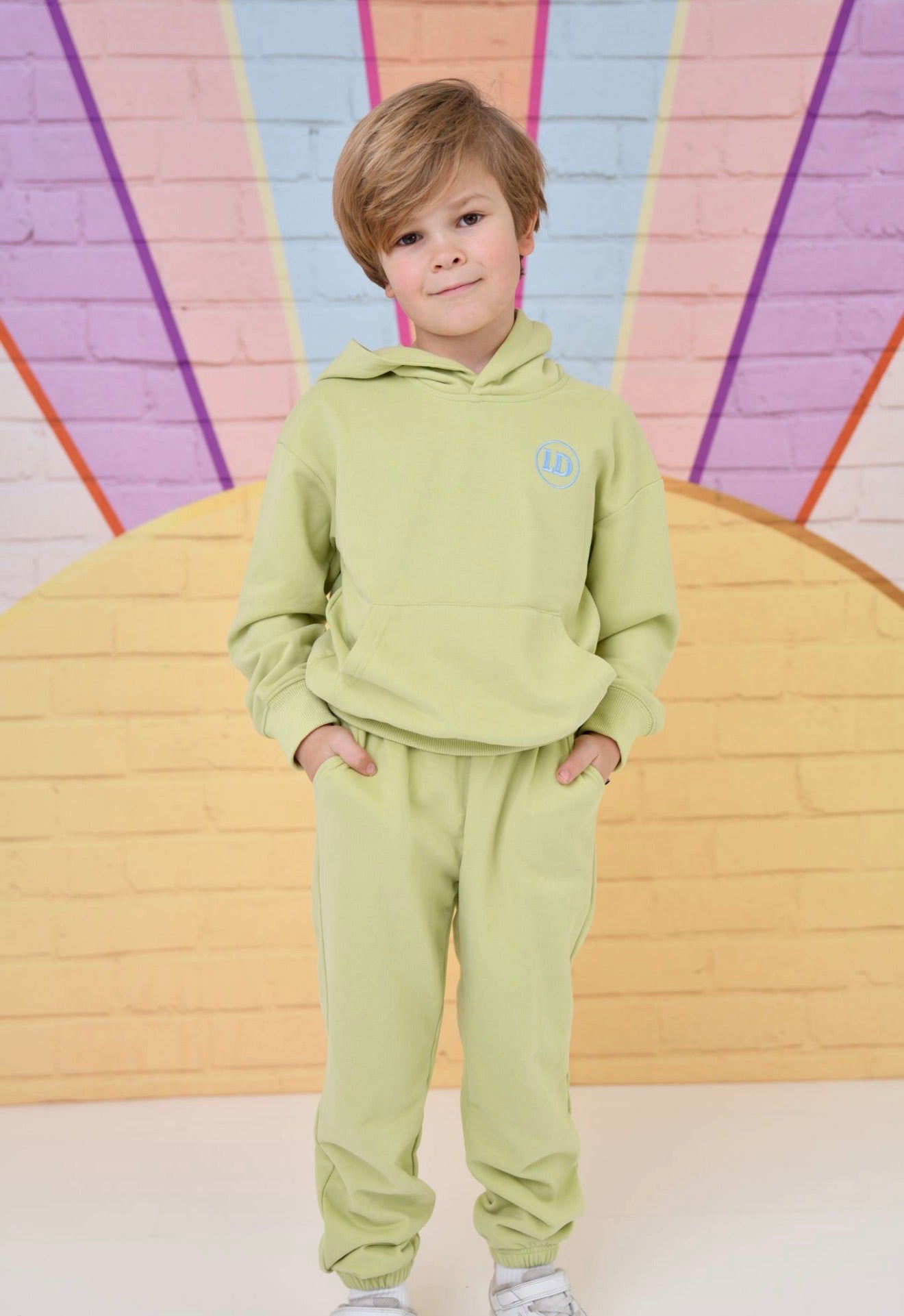 Little Dudes Lime Green Jogging Set *Preorder