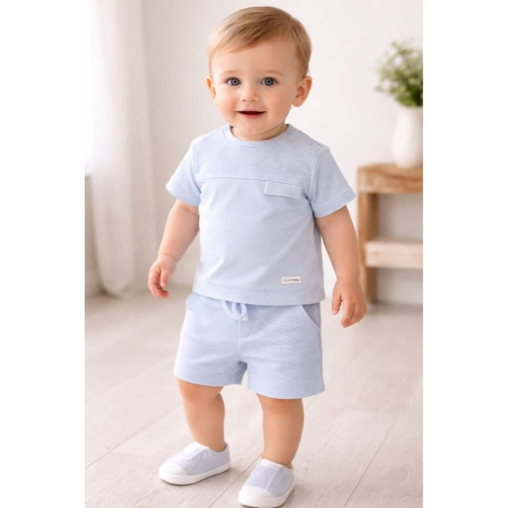 Blues Baby Boys Dijon Blue T Shirt & Shorts