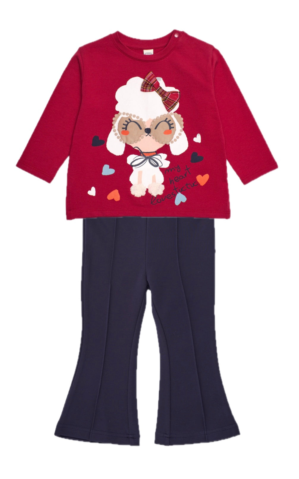 Tuc Tuc Flared Navy Leggings set