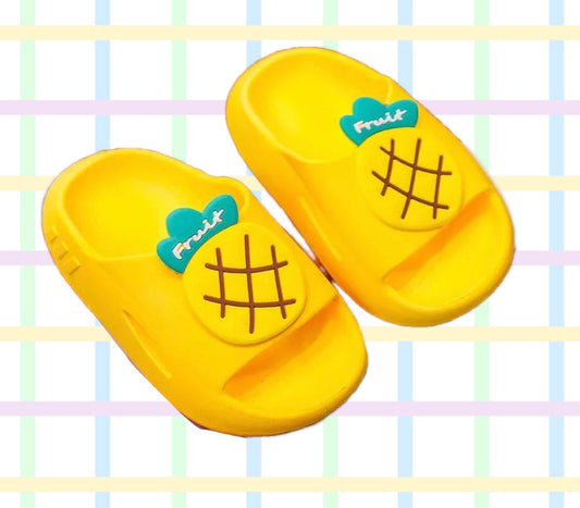 Girls Yellow Pinapple Sliders *