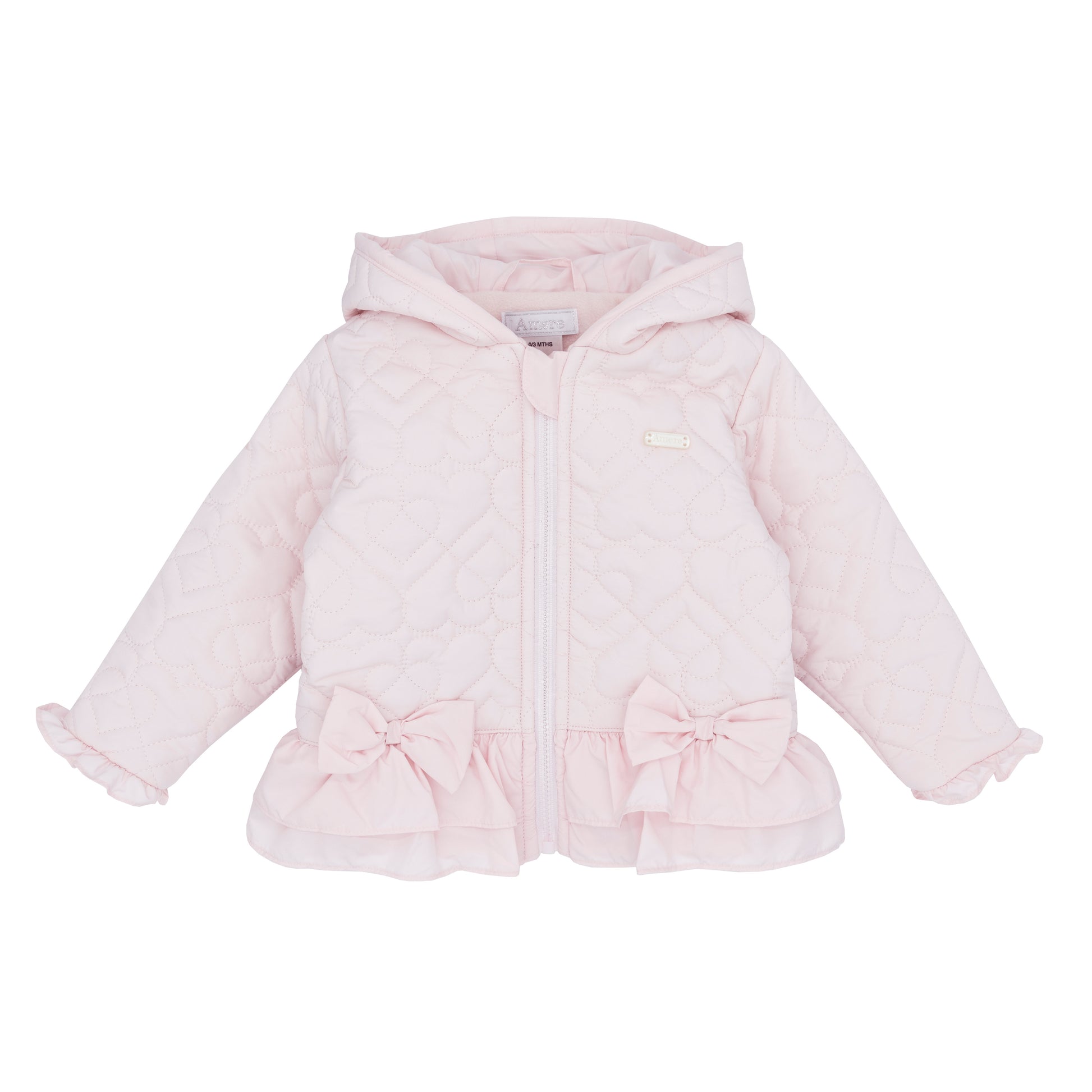 Amore Girls Pink Quilted Jacket