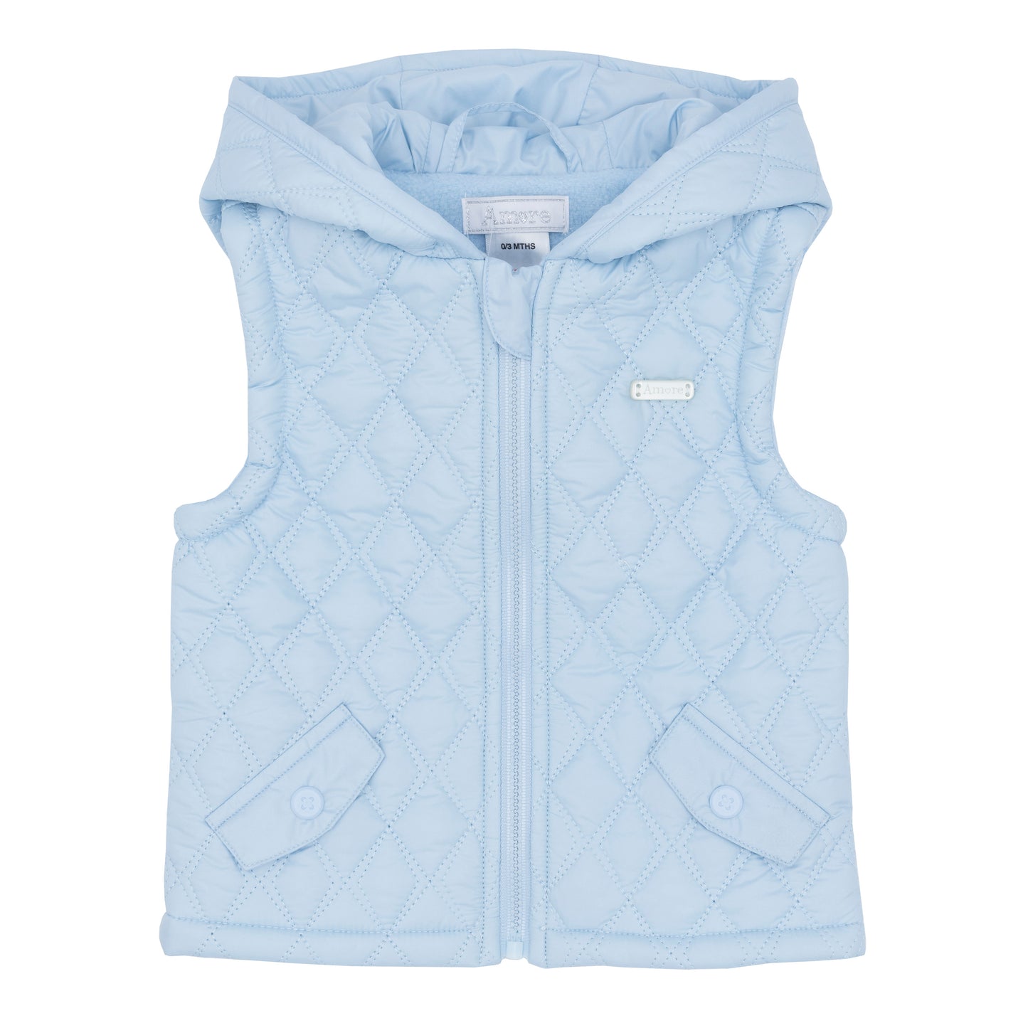 Amore Boys Blue Quilted Gillet *Preorder