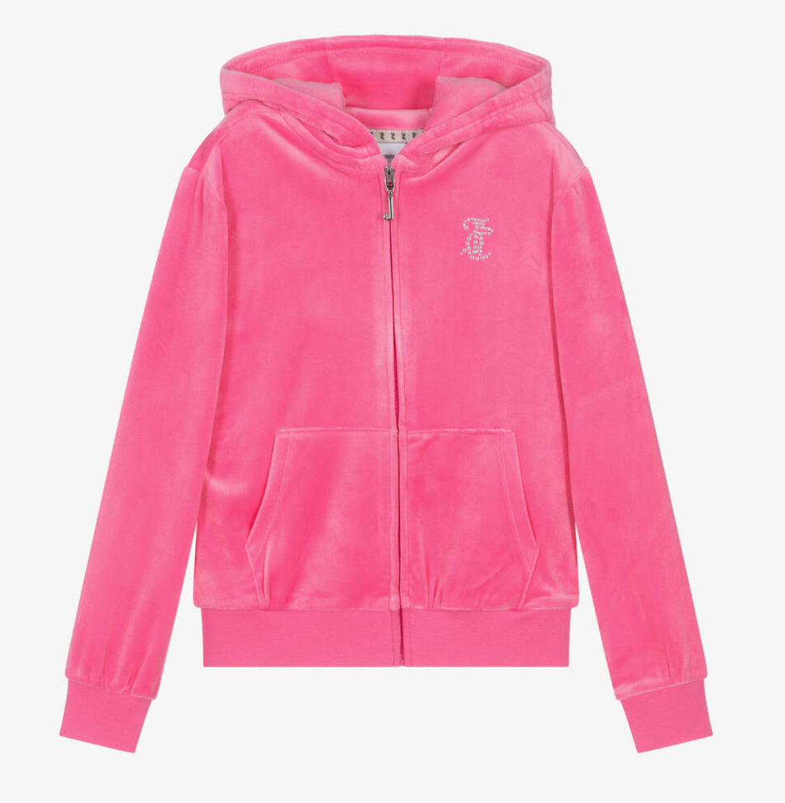 Juicy Couture Girls Pink Tracksuit Jacket and Boot Cut Bottoms