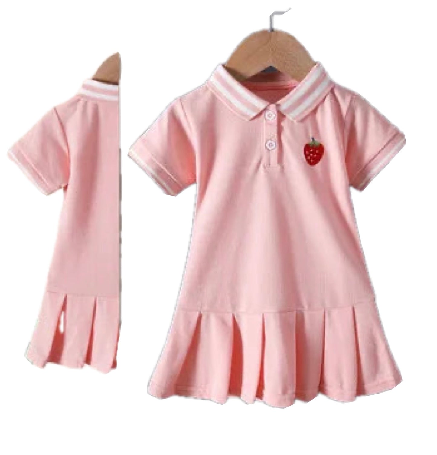 Girls Pink Tennis style Summer Dress