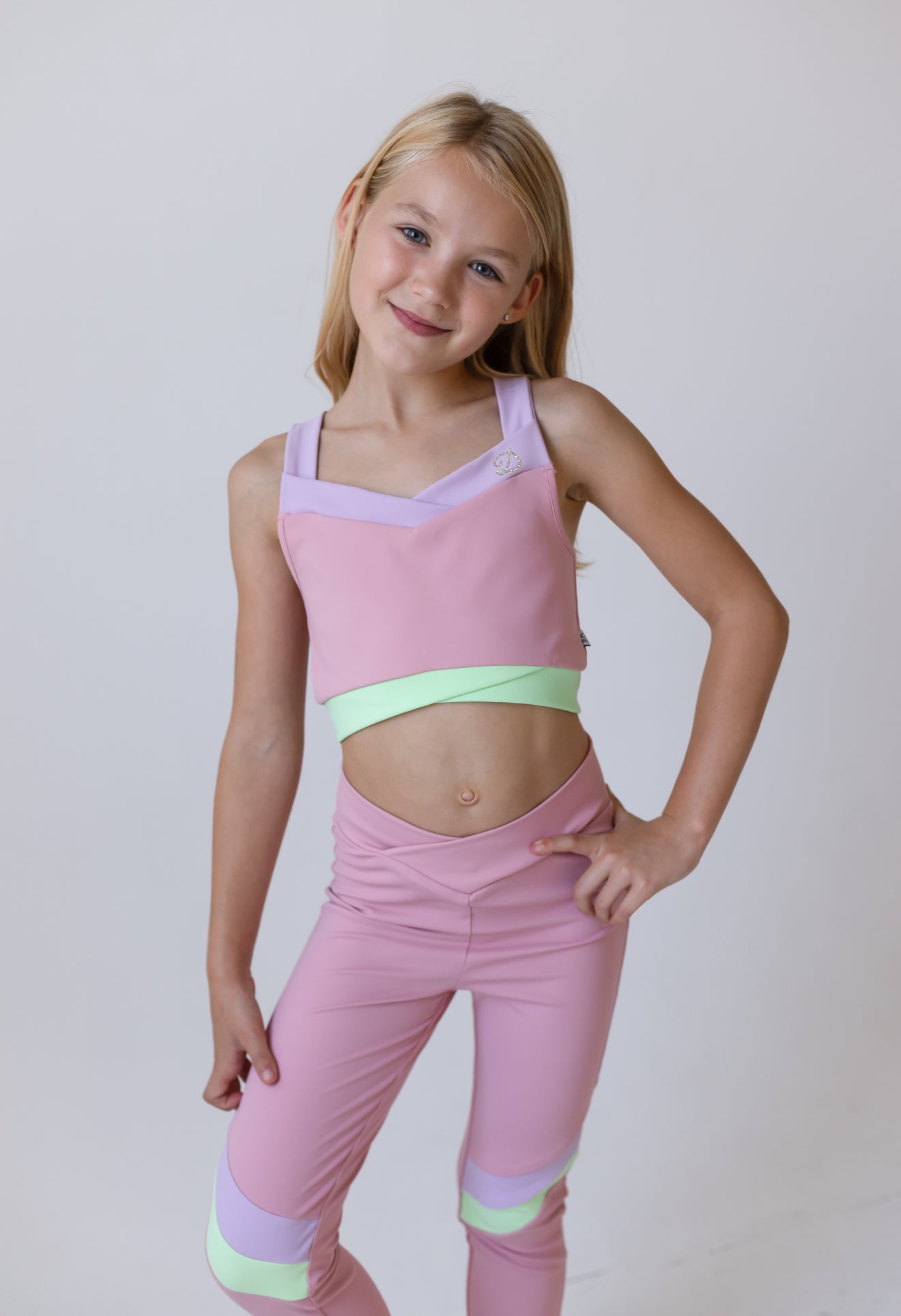 D by Dolly Pastel Pink Leggings Set *Preorder
