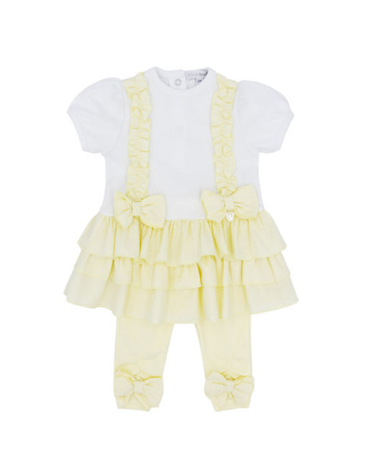 Blues Baby Girls Amalfi Collection Yellow Dress & Leggings