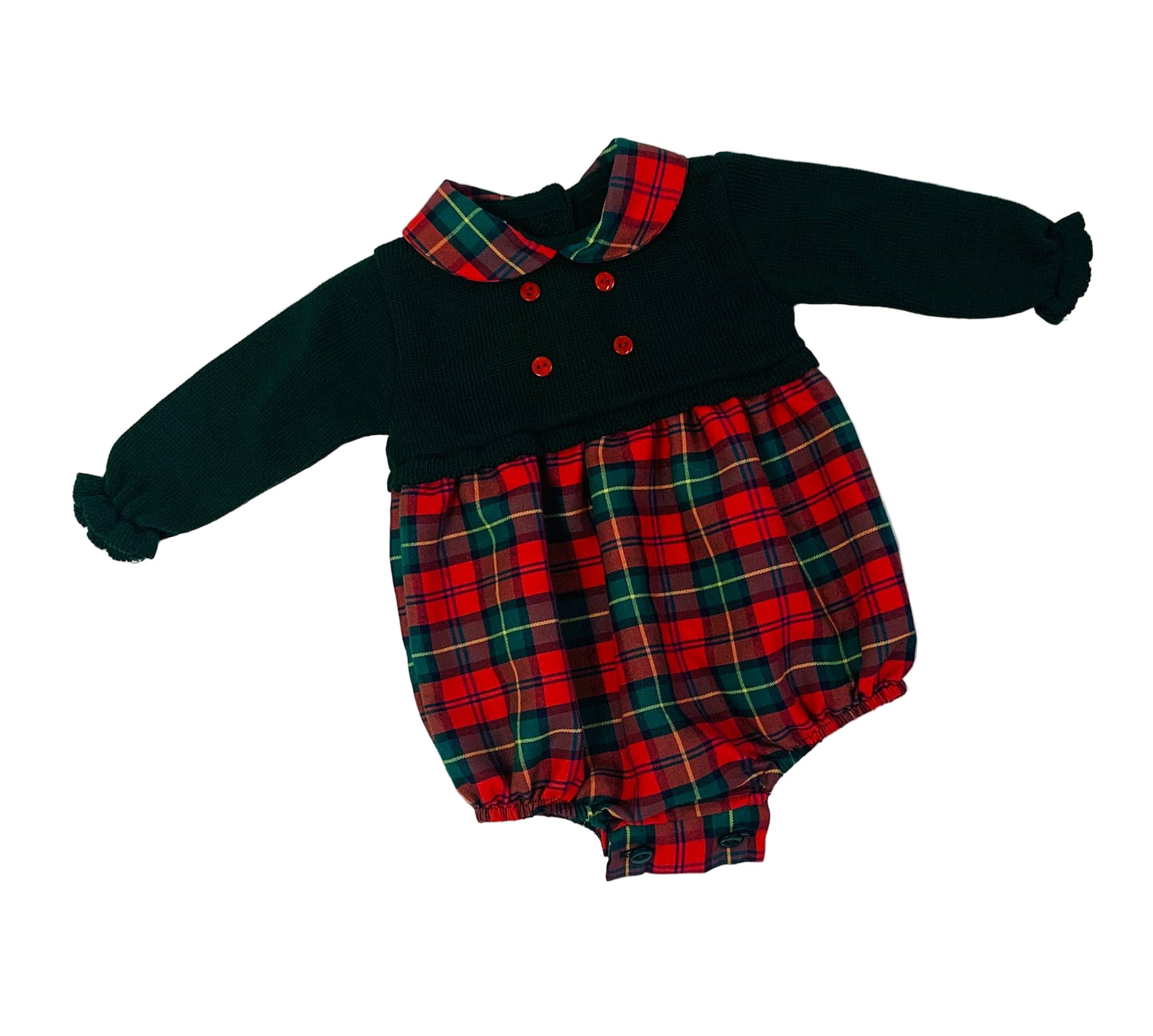 Sardon Boys Winter Red & Green Romper
