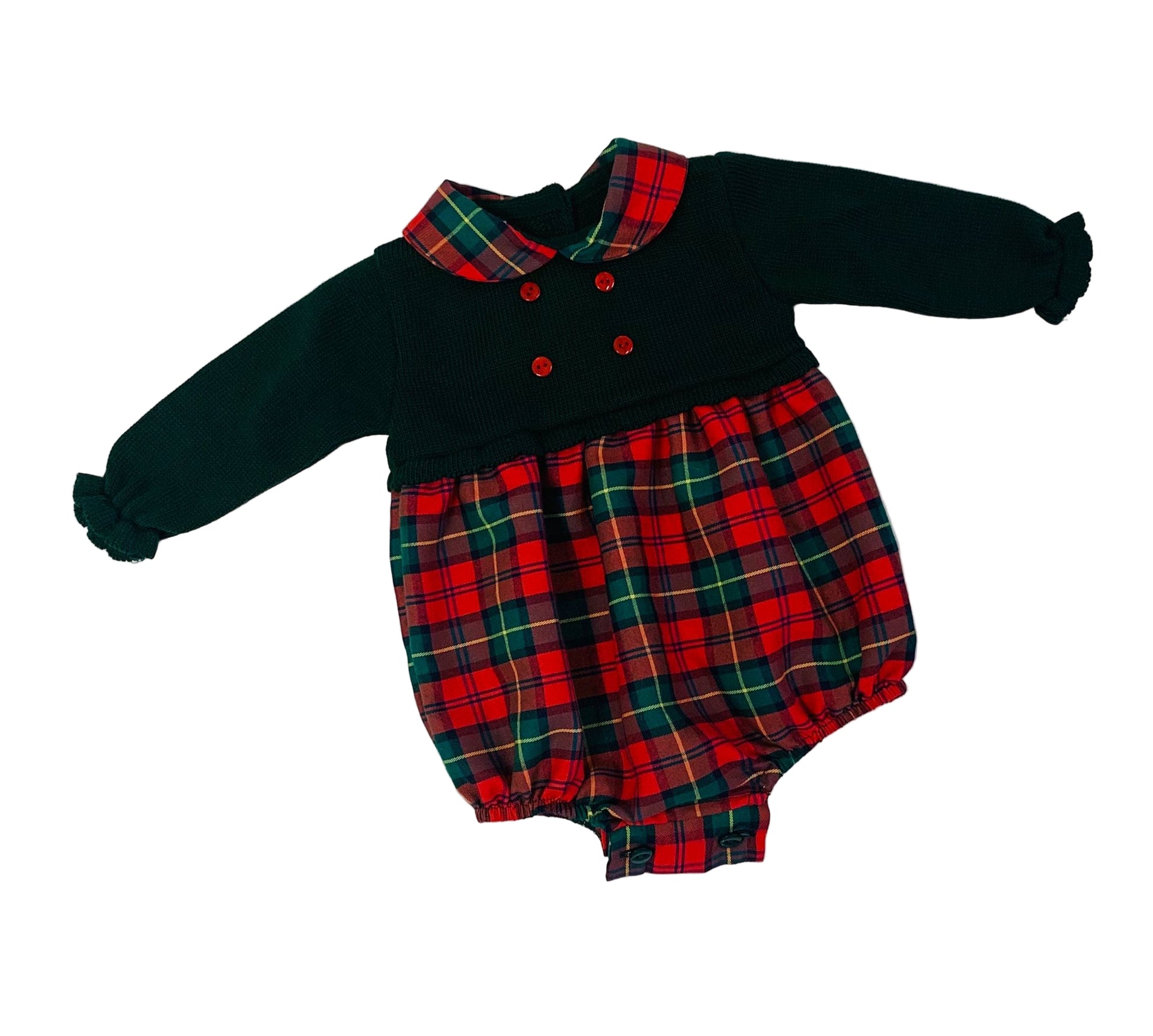 Sardon Boys Winter Red & Green Romper