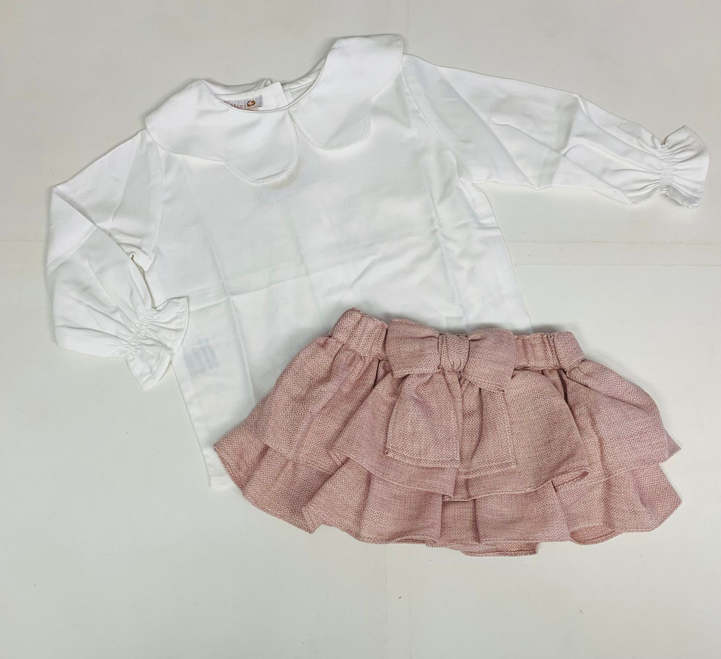 Puro Mimo Girls Chloe Bloomers & Off White Blouse