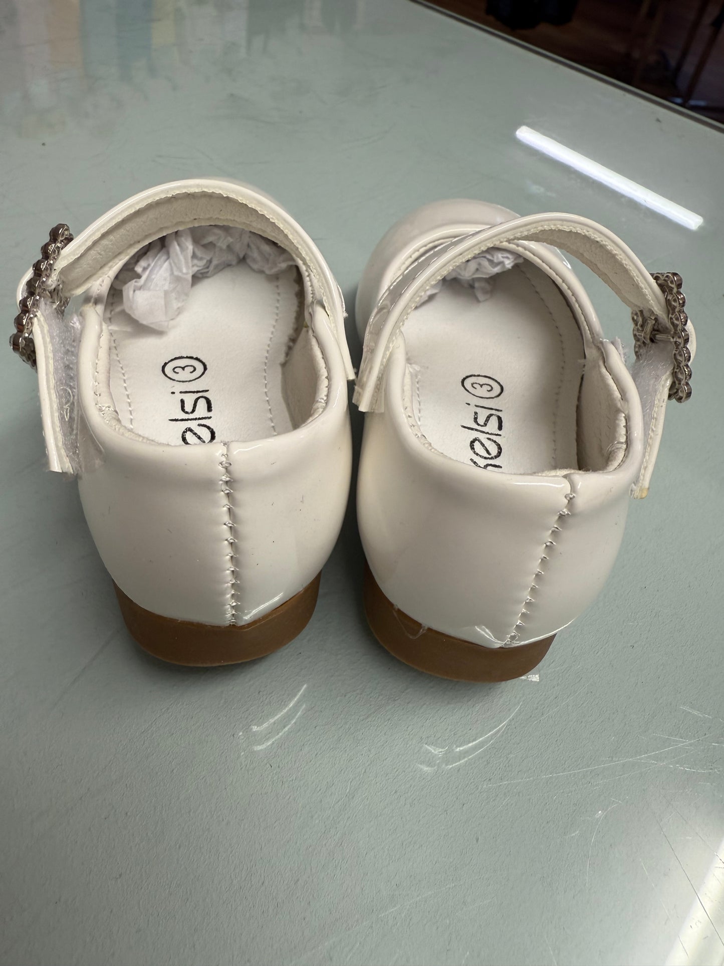 Girls Baby Shoes White Mary Janes