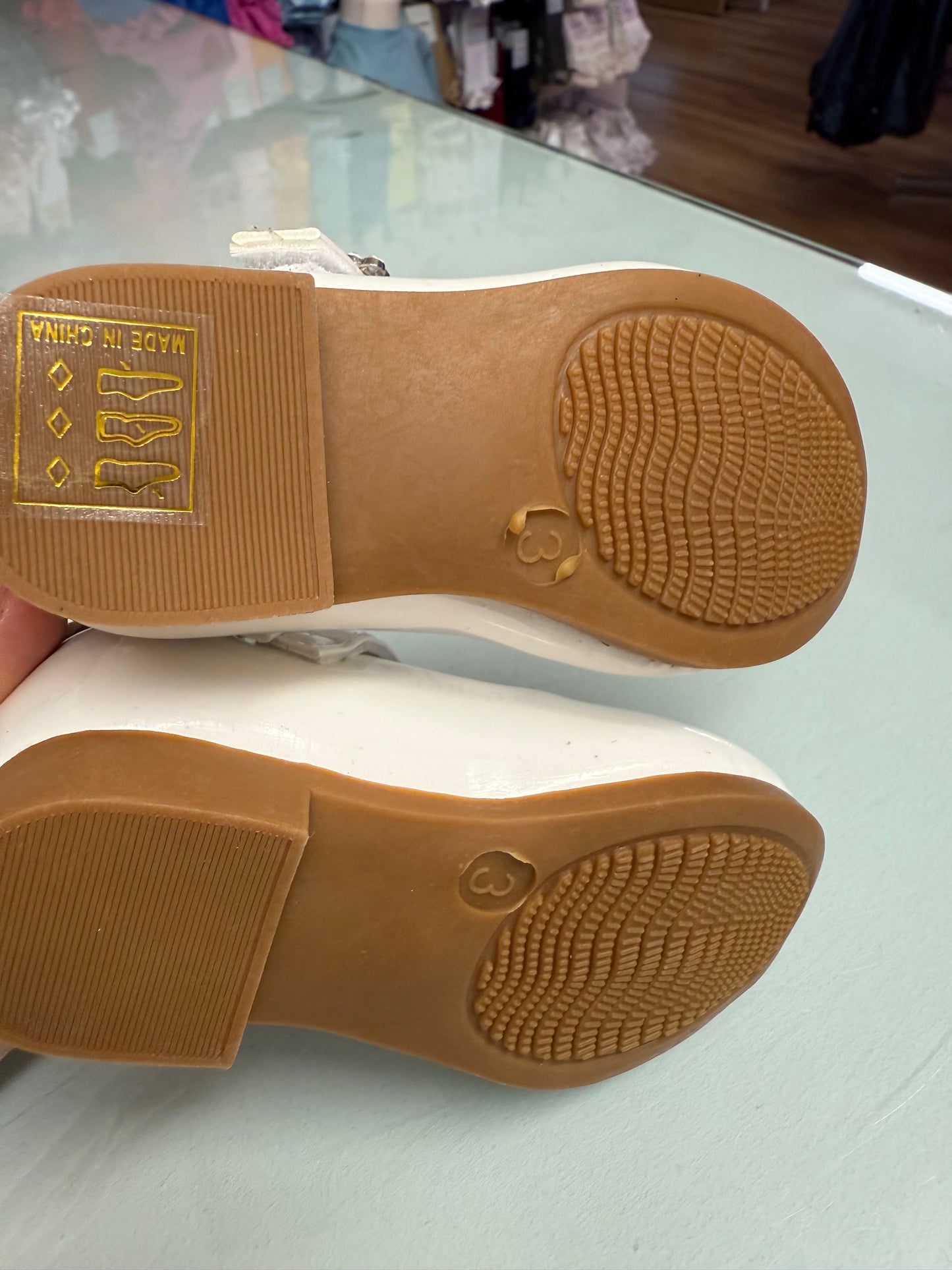 Girls Baby Shoes White Mary Janes