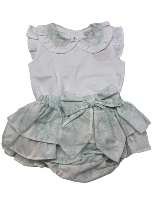 Puro Mimo Hannah Mint Bloomer Set