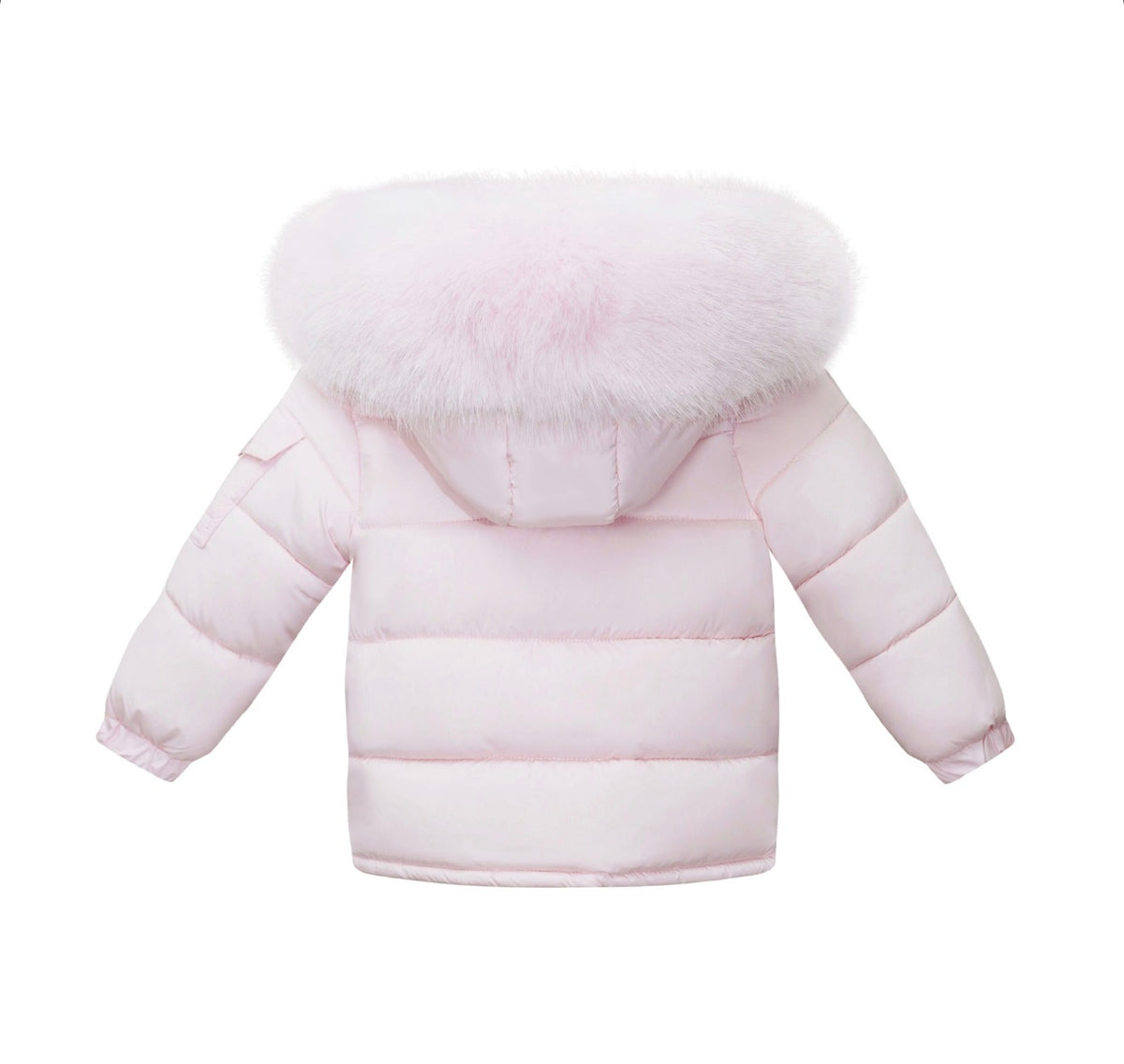 EvaBella Signature Faux Padded Coat Baby Pink