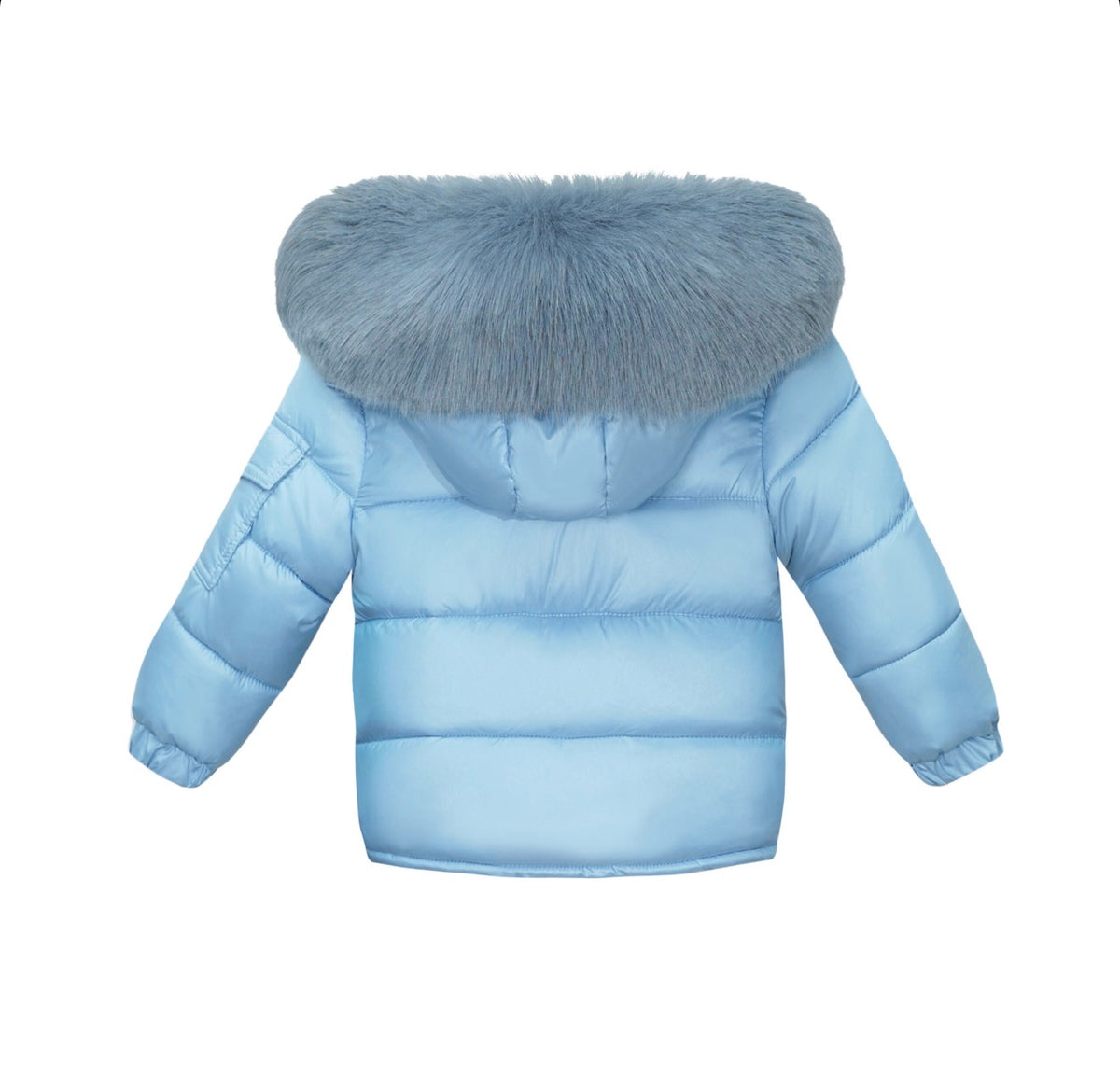 EvaBella Signature Faux Padded Coat Airy Blue