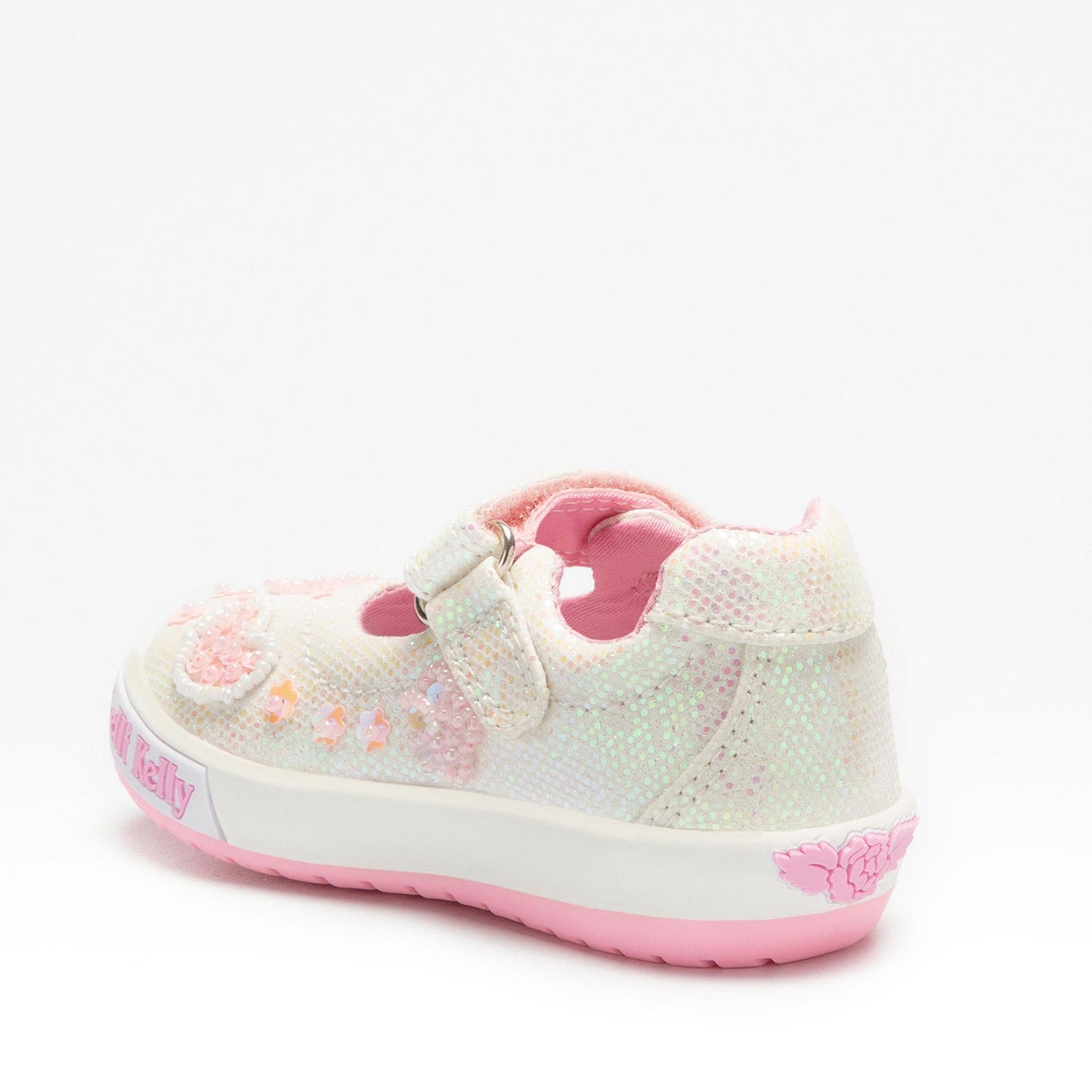Lelli Kelly Toddler Thalia White Glitter Shoes *Preorder