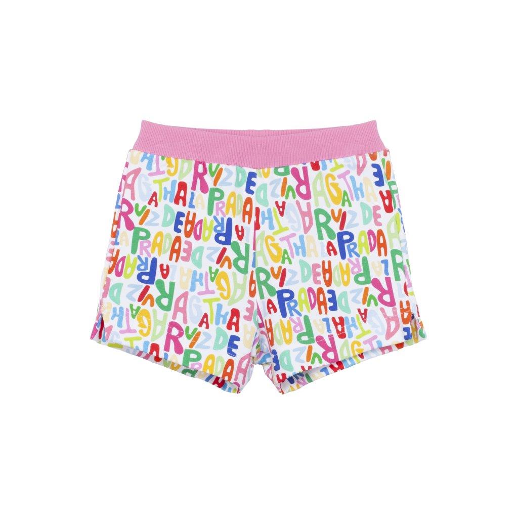 Agatha Ruiz de la Prada Pink Graffiti Shorts and Crop Set