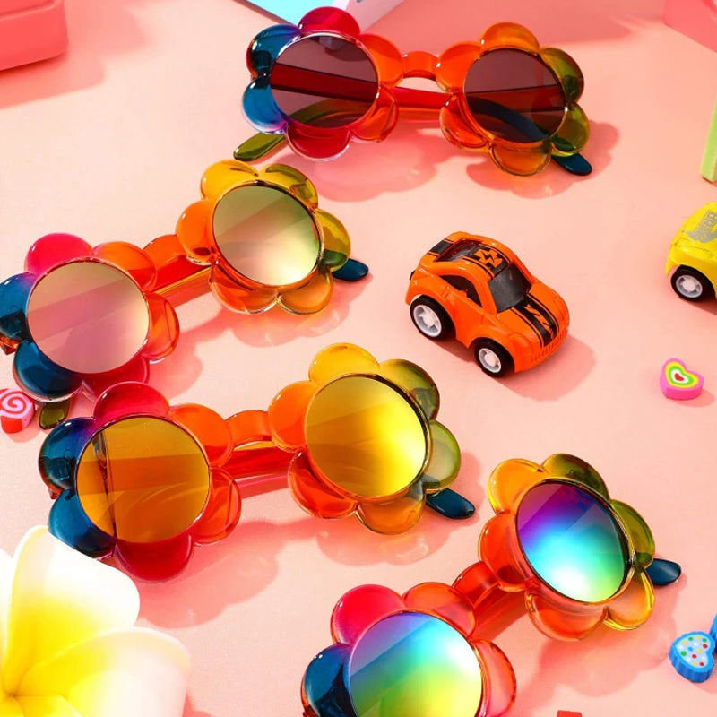 Kids Rainbow Rainbow Flower Multi Colour Sunglasses