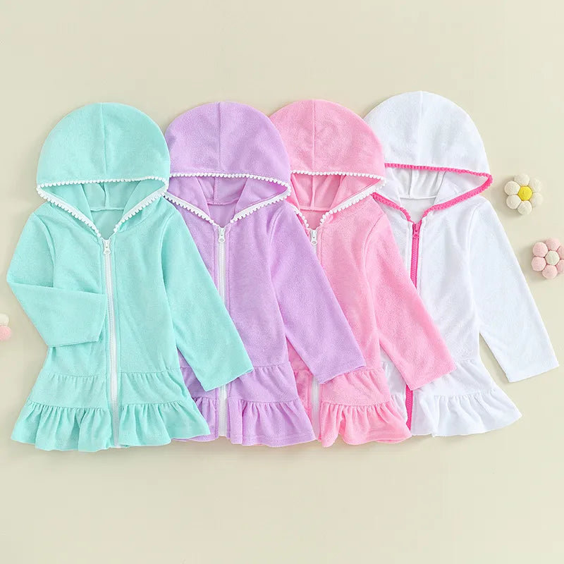 Girls Lilac  Swimming Cover Up