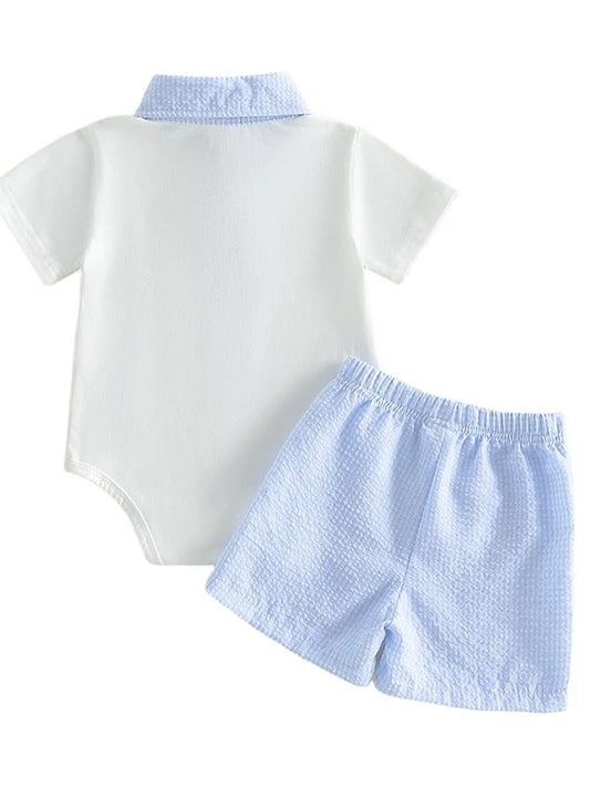 Sky Blue Classic Polo Set – Baby & Toddler Boys (12–36 Months) *Online Product