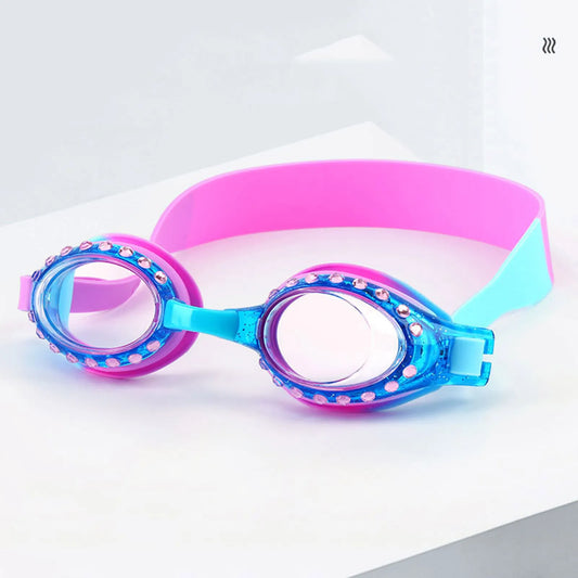 Children's Swimming Goggles Aqua and Pink *