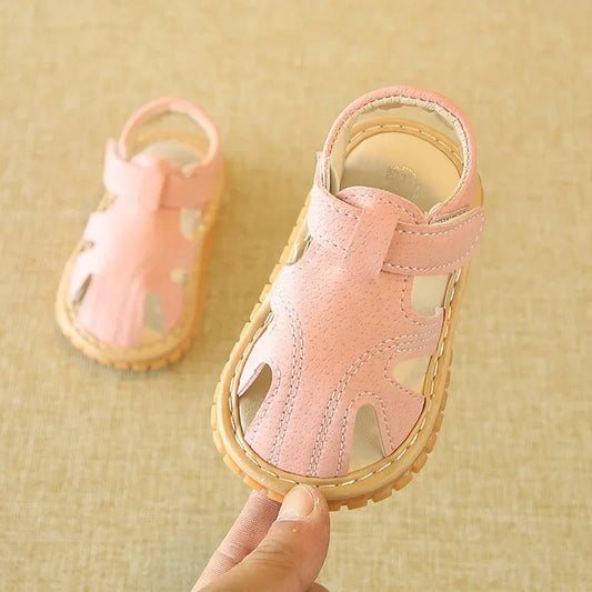 Toddler Rubber Sole Soft Sandal - Pink